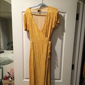 Beautiful Yellow Wrap dress
